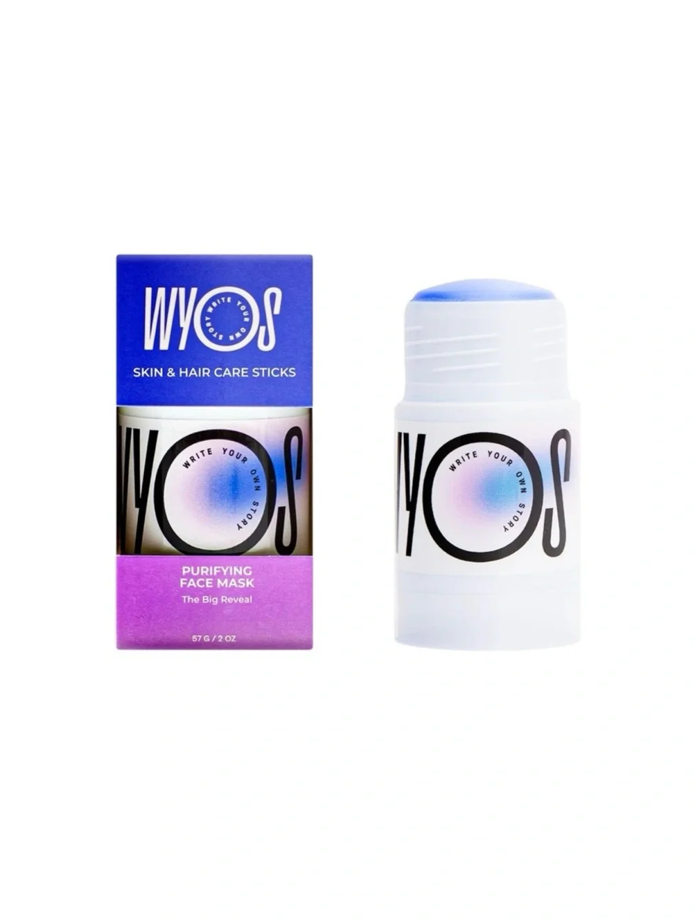 WYOS Purifying Face Mask Stick - 2oz NIB